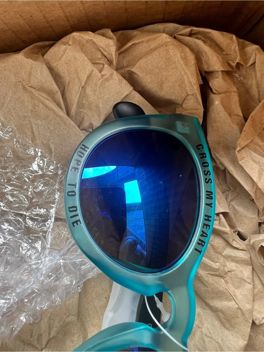 CROSS MY HEART HOPE TO DIE STICK A NEEDLE Mirrored Sunglasses Fraudster Bundle
